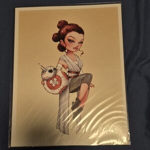 Star Wars Rey Pin Up Art